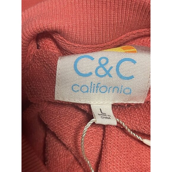 C&C California Faded Rose Vintage Anchor Sweatshirt Womens Large Cotton Rayon - Picture 6 of 9